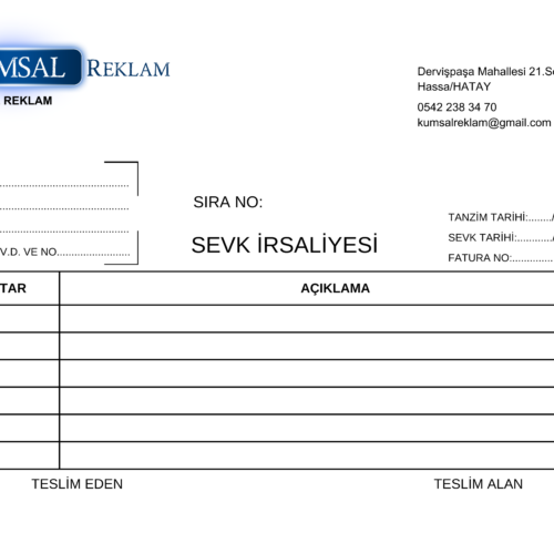 Sevk İrsaliyesi