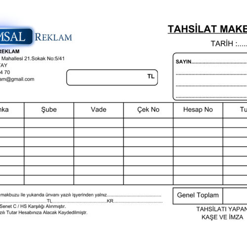 Tahsilat Makbuzu